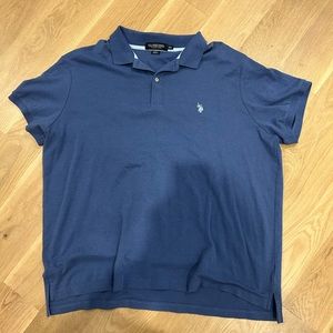 U.S. Polo Assn. Luxury Feel Blue Polo Shirt Size 3XL